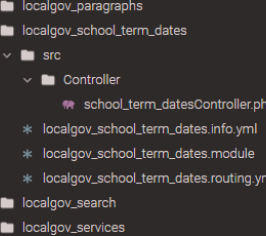 Filesystem with .module file added